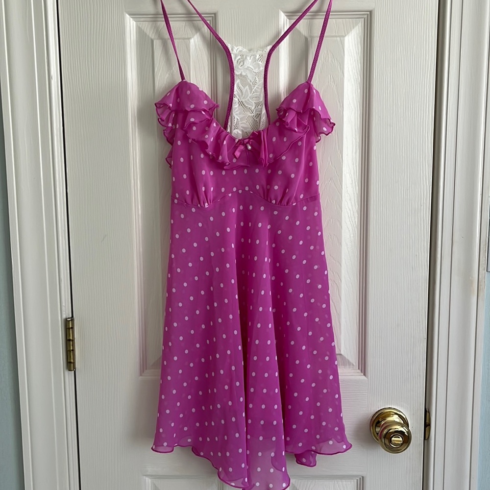 In Bloom by Jonquil Sheer Pink Chemise Night Goen Small